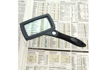 Image of Carson 2x Soft-Grip Glass Magnifier with 11.5x Spot Lens and Stand
