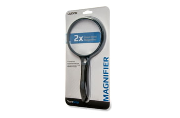Image of Carson 4.3in Soft-Grip Magnifier, 2x with 11.5x Spot Lens and Case