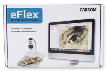 Image of Carson 75/x300x eFlex Digital Microscope w/Flex Neck Stand and Base MM-840