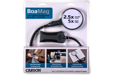 Image of Carson BoaMag2.5x/5x Magnifier Loupe, Black/Gray SM-22