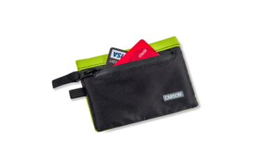 Image of Carson Floating Wallet, Black/Green, 4.5X.7X3.4, EW-20GR