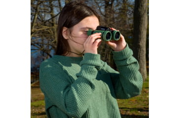 Image of Carson Hawk 5x30mm Roof Prism Ultra Deluxe Kid's Binoculars, Matte, Green, HU-530
