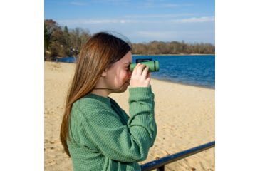 Image of Carson Hawk 5x30mm Roof Prism Ultra Deluxe Kid's Binoculars, Matte, Green, HU-530