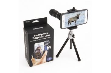 Image of Carson HookUpz 6x18mm Monocular w/Universal Smart Phone Adapter IC-918