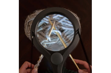 Image of Carson LumiCraft 2x Hands Free Lighted Magnifier with 4x Spot Lens LC-15