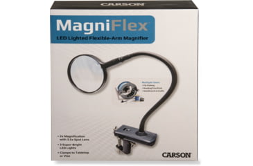 Image of Carson MagniFlex LED Lighted Flexible Magnifier w/ Table Clamp and Power Adapter CL-65