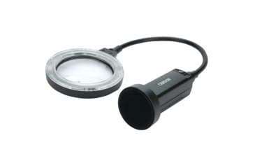 Image of Carson MagniFlexPro 2x LED Lighted Magnifier Loupe w/ 4x Spot Lens, Black CP-90