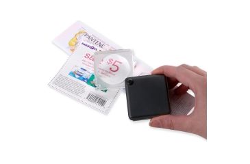 Image of Carson MagniFlip 3x Flip-Open Pocket Magnifier Loupe with Built-in Case GN-33