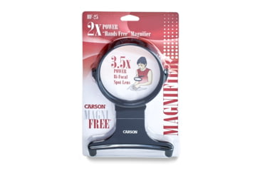Image of Carson MagniFree 2x Hands-Free Magnifier with 3.5x Spot Lens, HF25