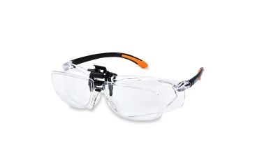 Image of Carson Magnifying Safety Glasses Scratch-Resistant Poly Carbonate Lenses, Clear, 2.5 diopter vm-20