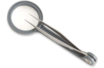 Image of Carson MagniGrip 4x Magnifier with Attached Precision Tweezers MG-55