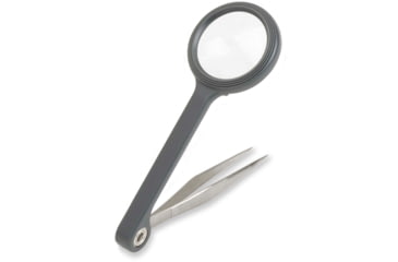 Image of Carson MagniGrip 4x Magnifier with Attached Precision Tweezers MG-55
