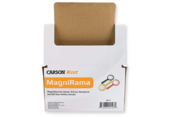 Image of Carson MagniRama Assorted 3x Mini-Magnifiers, Pack of 50, Black/Grey JD-3MU