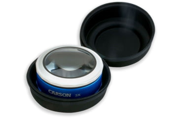 Image of Carson MagniTouch 3x Touch Activated LED Lighted Loupe, Black/Grey MT-33