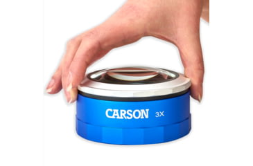 Image of Carson MagniTouch 3x Touch Activated LED Lighted Loupe, Black/Grey MT-33