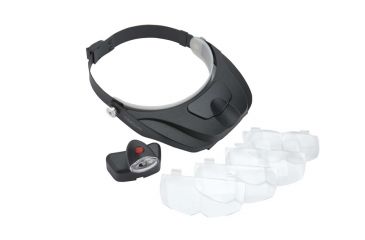 Image of Carson MagniVisorDeluxe Hands-Free Magnifier Loupe, Black CP-60