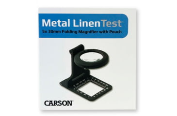 Image of Carson Metal LinenTest 5x Compact Fold-Out Magnifier Loupe LT-80