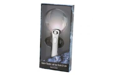 Image of Carson MH-95 Chrome RimFree 2x LED-Lighted Rimless Magnifier / Loupe MH-95
