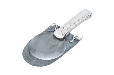 Image of Carson MH-95 Chrome RimFree 2x LED-Lighted Rimless Magnifier / Loupe MH-95