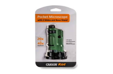 Image of Carson MicroBrite 20x-40x Zoom Pocket Microscope, LED Lighted MM-24
