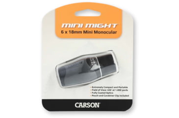 Image of Carson MiniMight 6X18mm Monocular, Gray MM-618