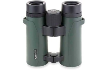 Image of Carson Open Bridge 10x42mm Roof Prism Binoculars, Matte, Green, RD-042