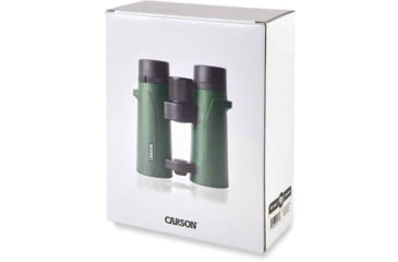 Image of Carson Open Bridge 10x42mm Roof Prism Binoculars, Matte, Green, RD-042