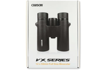 Image of Carson Optical VX Series 12x50mm Binoculars, Black, 6.5 in x 5.1 in x 2.3 in, VX-250