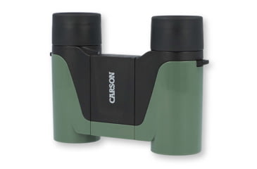 Image of Carson Optical Wild Cat Series 7x18mm Binoculars, Green, 3.2 in x 4.4 in x 1.3 in, WC-718