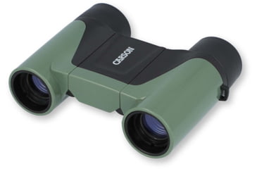 Image of Carson Optical Wild Cat Series 7x18mm Binoculars, Green, 3.2 in x 4.4 in x 1.3 in, WC-718