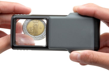 Image of Carson PO-55 MiniBrite 5x Power Slide-Out Pocket Magnifier Loupe,Grey PO-55