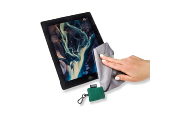 Image of Carson Stuff-It Lens Cleaner, Cloth &amp; Pouch, Green, 1.7 x 1.1 x 1.8 in, SN-40GR