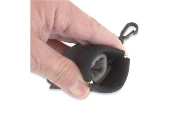 Image of Carson Stuff-It XL Microfiber Lens Cloth, Black/Gray, 8in x 8in Sn-75