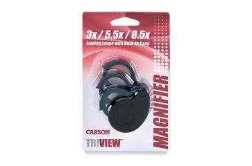 Image of Carson TriView 3x / 5.5x / 8.5x Folding Loupe Magnifier