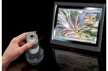 Image of Carson zPix 26x-130x Digital Zoom Microscope, Gray w/ 3.6deg Aperture, New MM 640