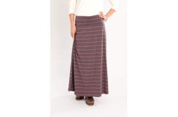 Image of Carve Designs Abbie Maxi Skirt - Women's-Brown Stripe-Small