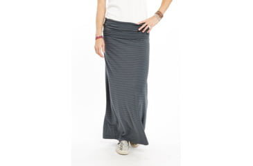 Image of Carve Designs Abbie Maxi Skirt - Womens-Evergreen Paris Strip-Large