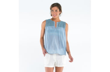 Image of Carve Designs Allison Sleeveless Top, Womens, Chambray, XS, TTVS73-710-XS