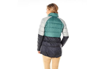 Image of Carve Designs Alta Puffer Jacket - Women's-Black/Agave/Glacier-Large, OWHY64-129-LG