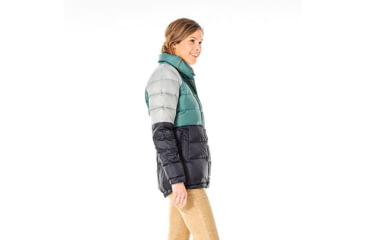 Image of Carve Designs Alta Puffer Jacket - Women's-Black/Agave/Glacier-Large, OWHY64-129-LG