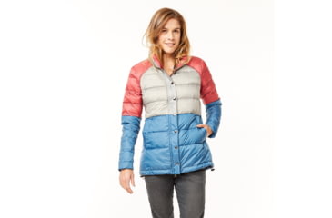 Image of Carve Designs Alta Puffer Jacket - Women's-Harbor/Glacier/Boysenberry-Medium, OWHY64-403-MD
