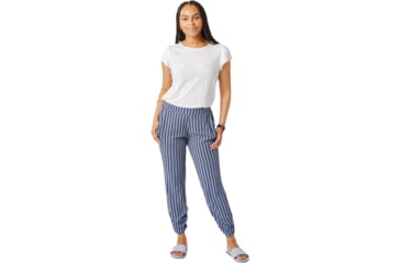 Image of Carve Designs Avery Beach Pant - Womens, Navy Stripe, Medium, PTWY89-419-MD