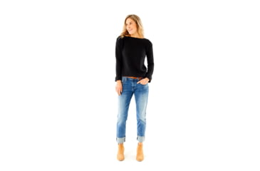 Image of Carve Designs Bandon Sweater - Womens, Black, Extra Small, SWBA18-001-XS
