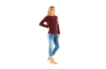 Image of Carve Designs Bandon Sweater - Womens, Merlot, Extra Small, SWBA18-621-XS