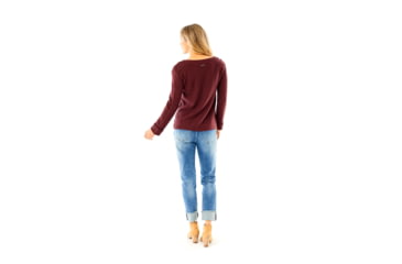 Image of Carve Designs Bandon Sweater - Womens, Merlot, Extra Small, SWBA18-621-XS