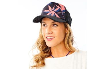 Image of Carve Designs Beach Hat, Womens, Black with Flamingo Palms, OS, HTTH15-695-OS