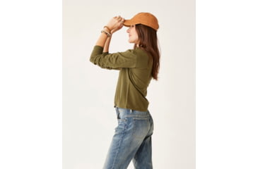 Image of Carve Designs Bray Mockneck Top - Womens, Fir, Large, TKMN40-392-LG