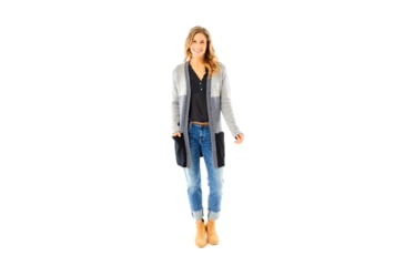 Image of Carve Designs Broughton Wrap Sweater - Womens, Iron, Extra Small, SWBR18-037-XS