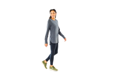 Image of Carve Designs Chelsea Long Sleeve Top - Womens, Iron, Extra Small, TLWL73-037-XS