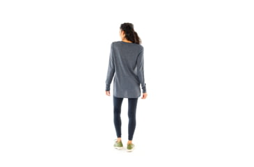 Image of Carve Designs Chelsea Long Sleeve Top - Womens, Iron, Extra Small, TLWL73-037-XS
